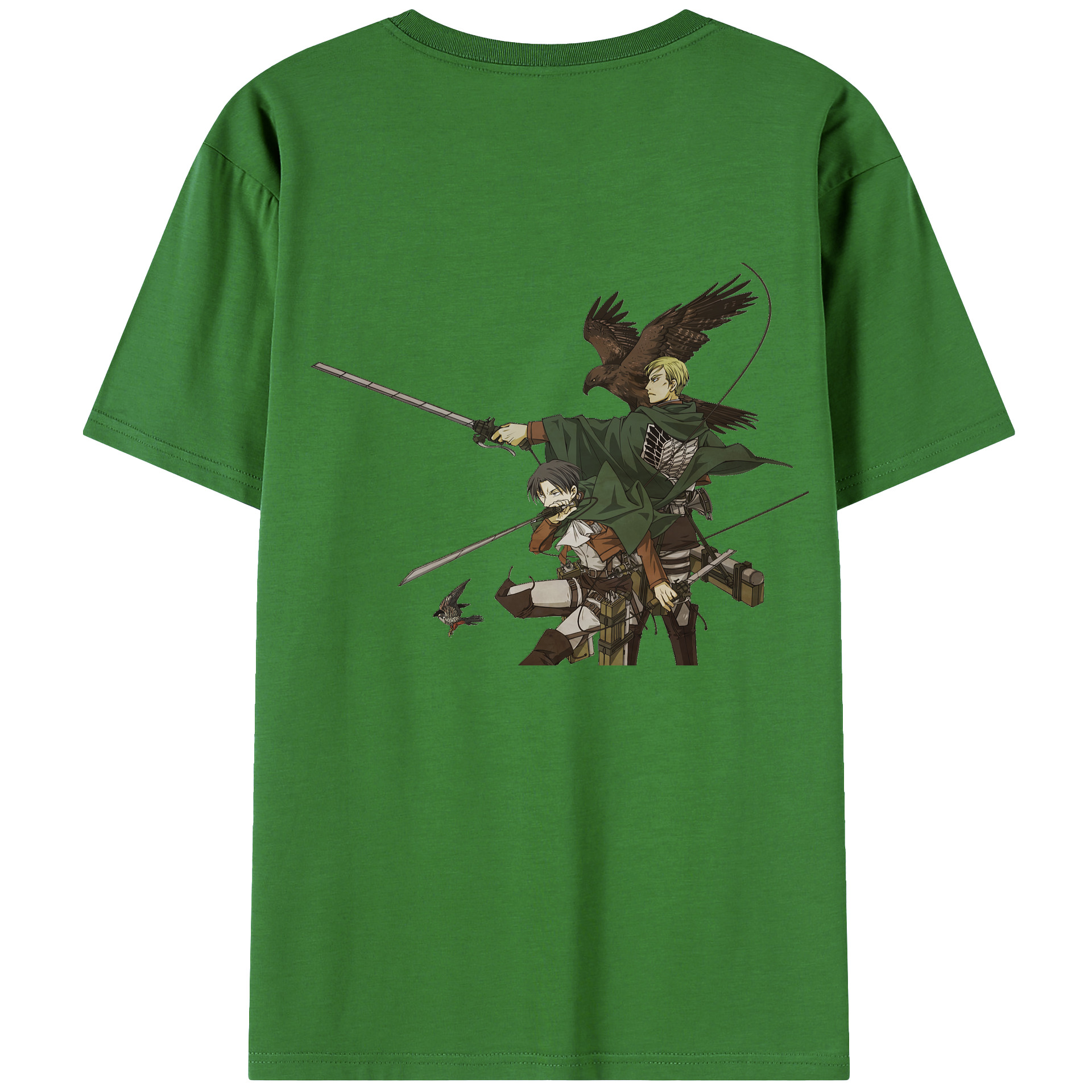 （画像用） 進撃の巨人 Attack on Titan レディース半袖Tシャツ(バックプリント)